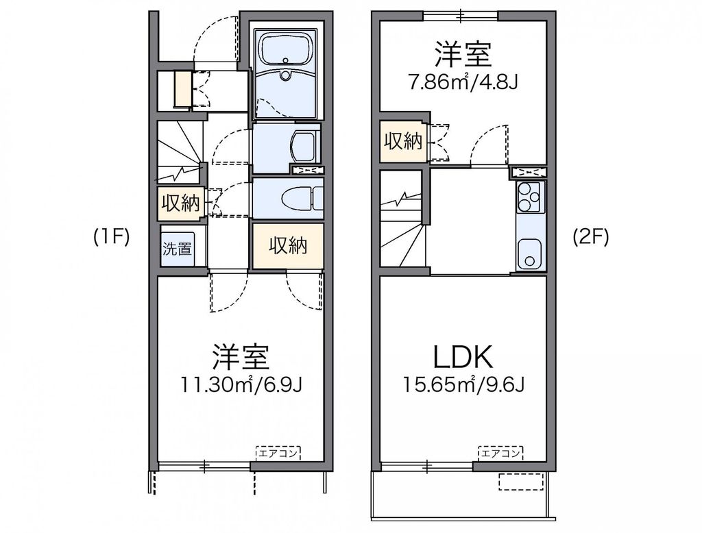 レオネクスト下久保の間取り