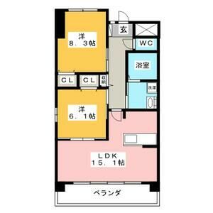 VILLA ARTISTIC(旧:パストーンマンション)の間取り