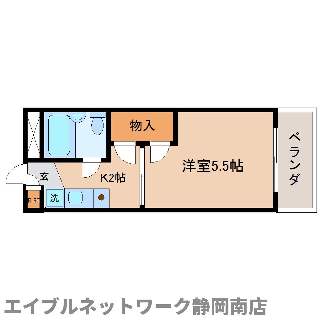 静岡市駿河区大和のマンションの間取り