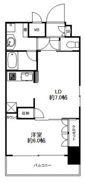 エイペックス南堀江の間取り