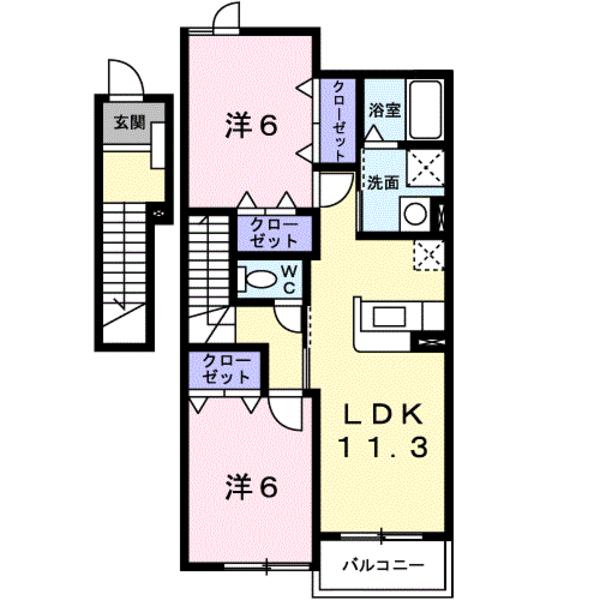 フローラーリア２の間取り