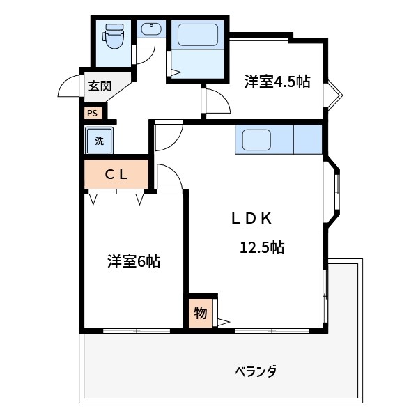 ハイツリバーソンの間取り