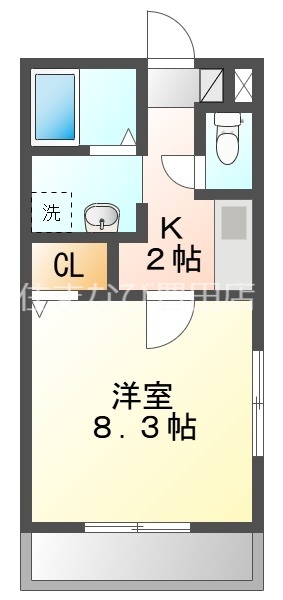 刈谷市小垣江町のアパートの間取り