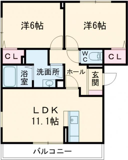 【Ｄ－ｒｏｏｍ湯川の間取り】