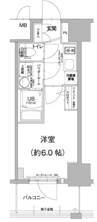 神戸市兵庫区西上橘通のマンションの間取り