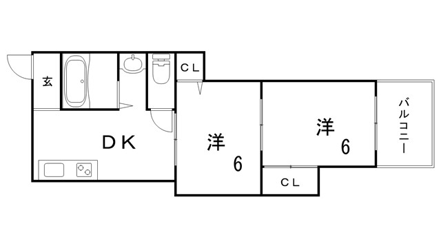 熊野マンションの間取り