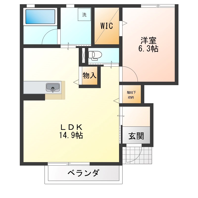 ユアメゾン小山Hの間取り