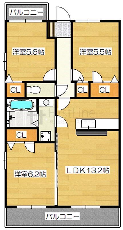 プルメリアの間取り