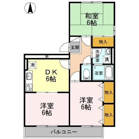 ヴィラアスカ３０　D棟の間取り