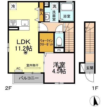 エスポワール春若の間取り