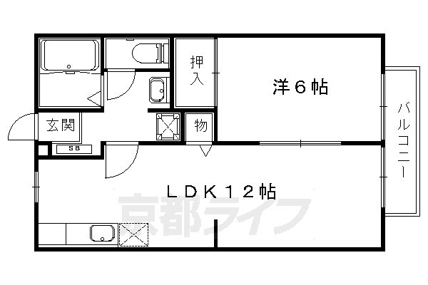 リヴェール桃山　壱番館・貳番館の間取り