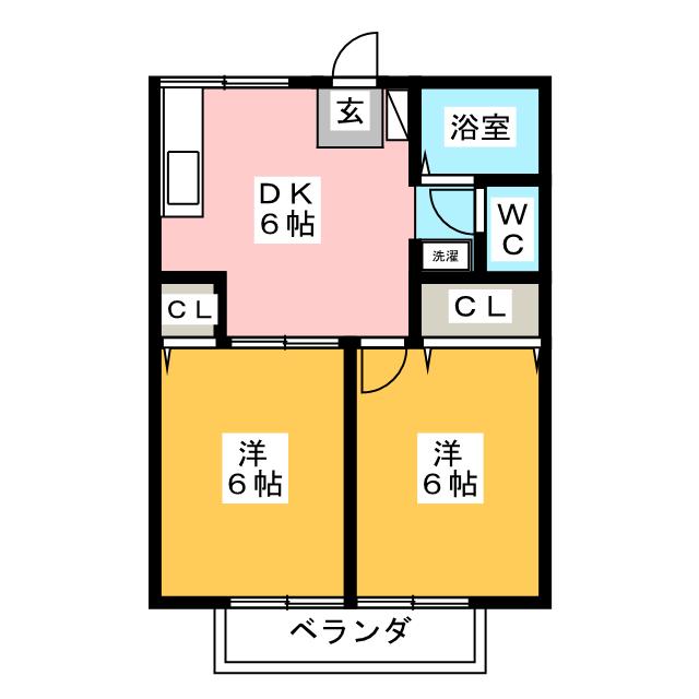 プレジール小坂の間取り