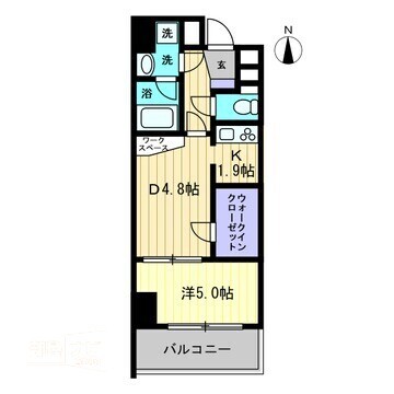 リアライズ瓦町の間取り