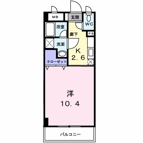 ブランドール大井手の間取り