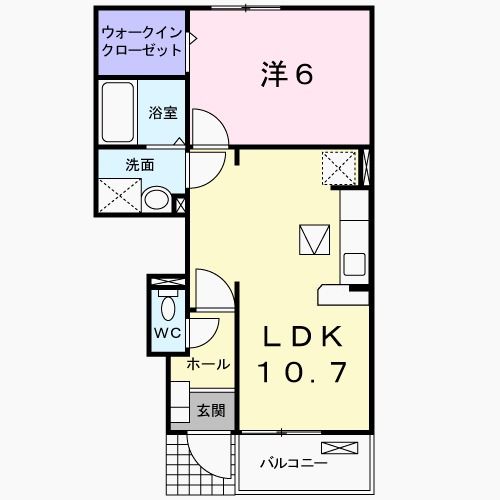 河北郡津幡町字加賀爪のアパートの間取り