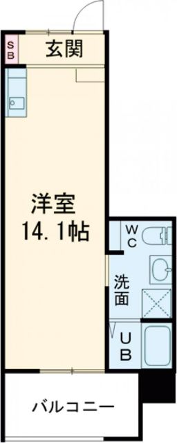 尾上町新築賃貸マンションの間取り