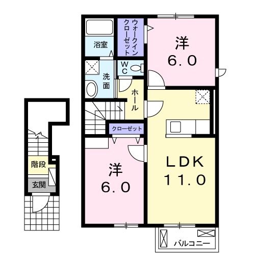 ブルーパインＢの間取り