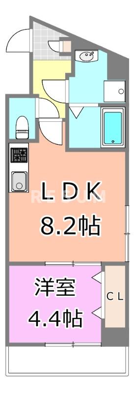 千葉市中央区要町のマンションの間取り