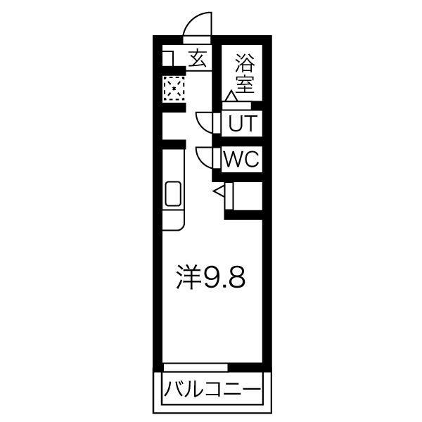 K-1榴ヶ岡の間取り