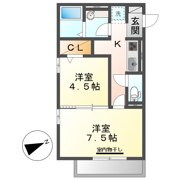 ベイブランシェ白楽町の間取り