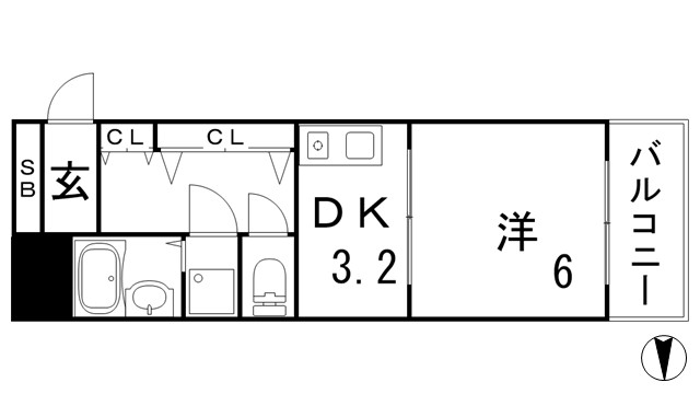 プレサンス新神戸の間取り