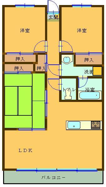 ＡＲＣＡＤＩＡIIの間取り