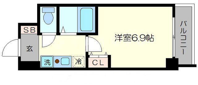 プレサンス京都二条城前の間取り