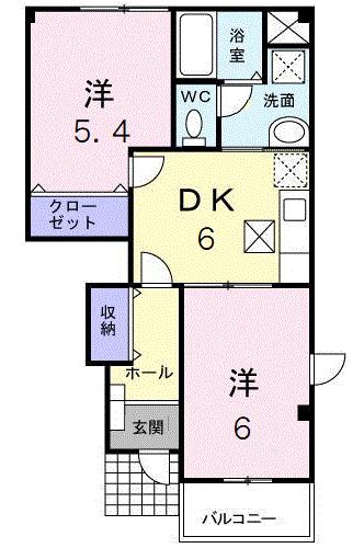 セレーノＡの間取り