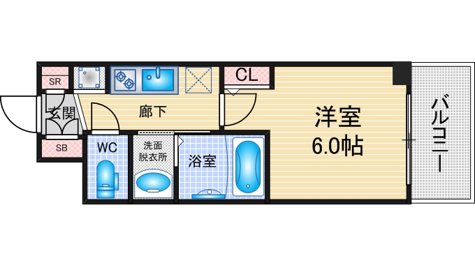 エステムコート名古屋　TWIN　EASTの間取り