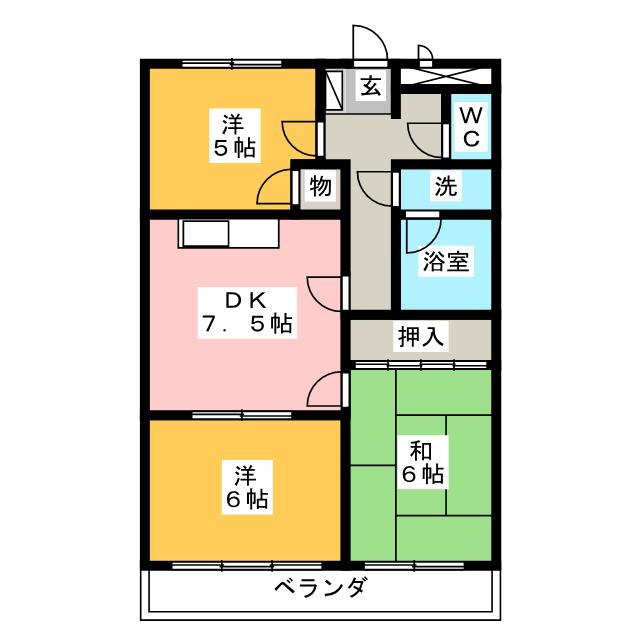 マンションフレンドリーの間取り