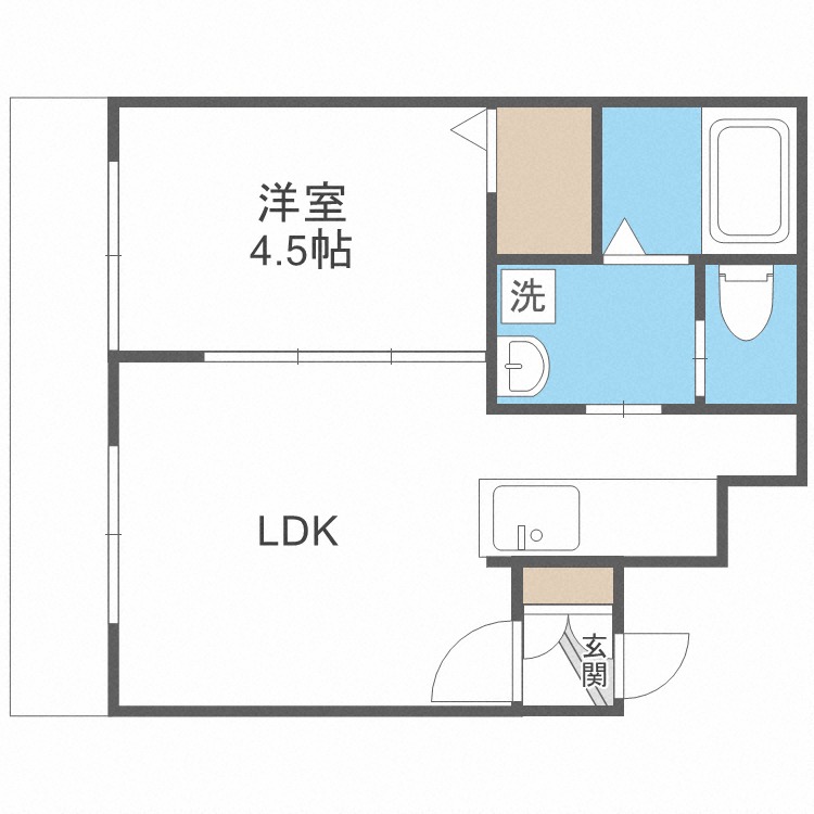 エヴァンスコート南３条の間取り