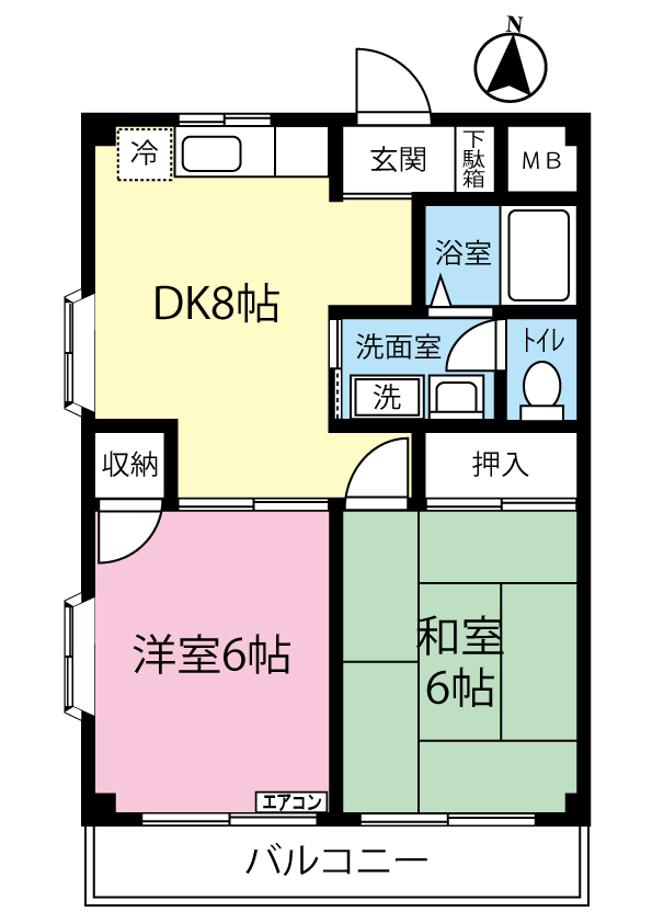 シーダハイツの間取り