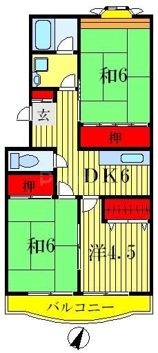 ガーデンヒルズの間取り