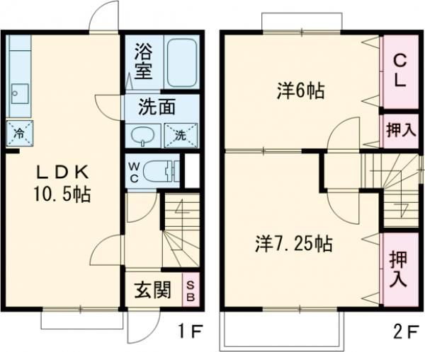 弥富市前ケ須町のアパートの間取り