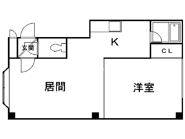 札幌市豊平区西岡四条のマンションの間取り