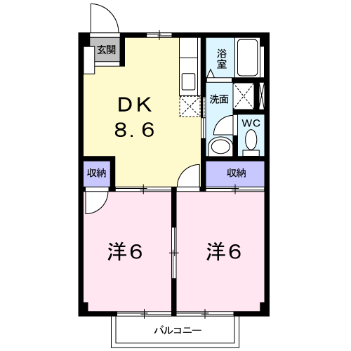 ひまわりＡの間取り