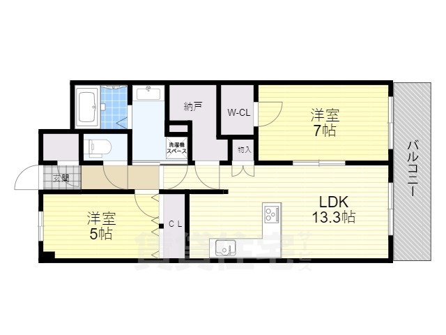 ライオンズ茨木ニューシティB街区の間取り