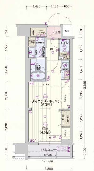 ベラジオ雅び東寺WESTの間取り