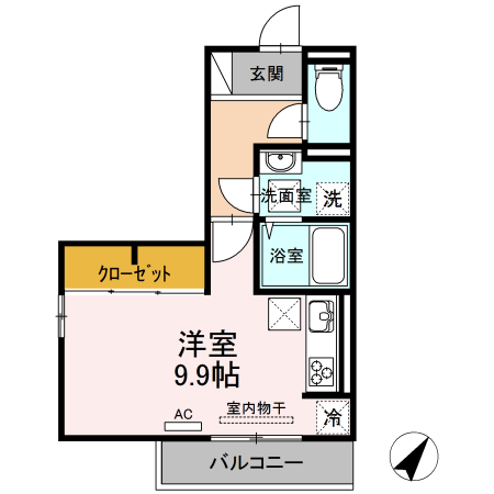 PRESTIGEA72　B棟の間取り