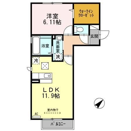 シェモア 国見の間取り