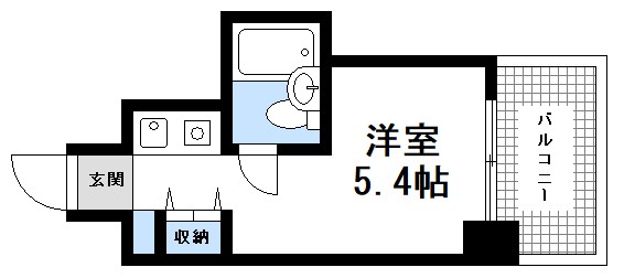 広島市西区天満町のマンションの間取り