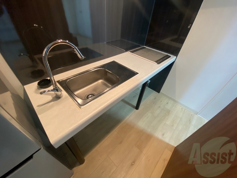 キッチン　２口システムキッチンですのですぐにお料理に使えます！