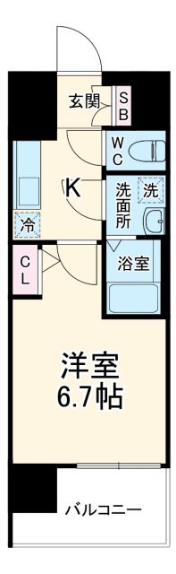 エスリード梅田グレイスの間取り写真