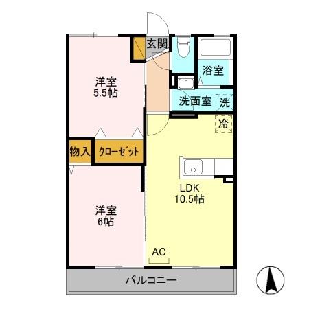 プルメリアの間取り写真
