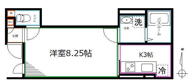 ＪＲ中央線 高円寺駅 徒歩10分 2階建 築1年の間取り写真