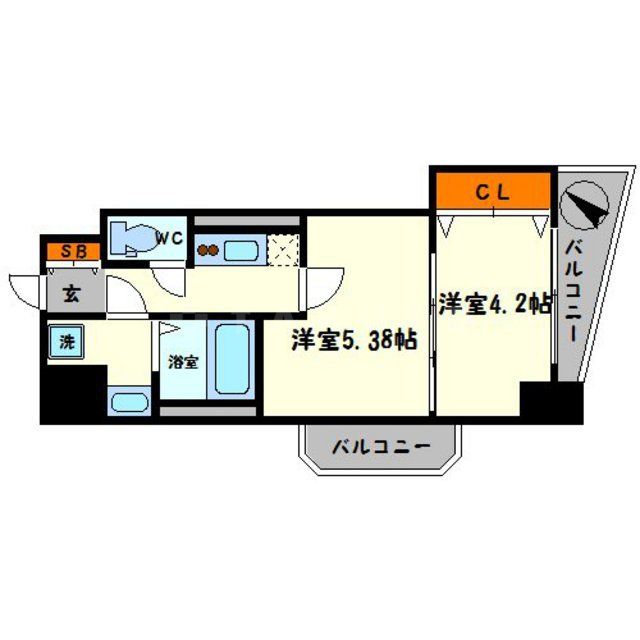 Luxe新大阪SOUTHの間取り写真