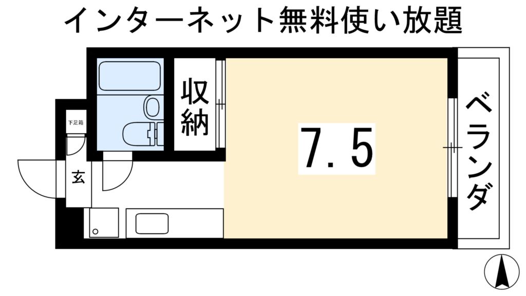 叡山電鉄叡山本線 茶山・京都芸術大学駅 徒歩2分 4階建 築43年の間取り写真