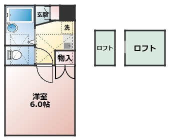 ＪＲ総武線 本八幡駅 徒歩8分 2階建 築31年の間取り写真