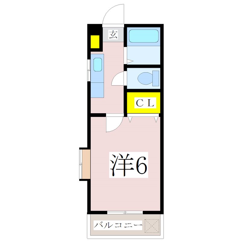 鹿児島市武のマンションの間取り