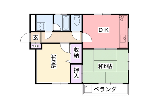 グランディア夙川２の間取り